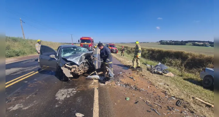 Colisão aconteceu na manhã desta quarta-feira (24), na estrada de Castrolanda