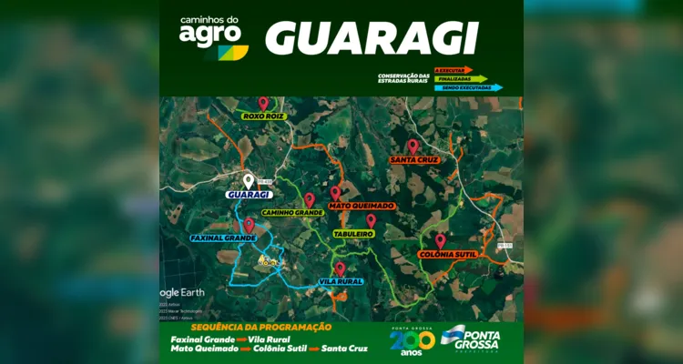 Ponta Grossa já recuperou mais de 200 km de estradas rurais