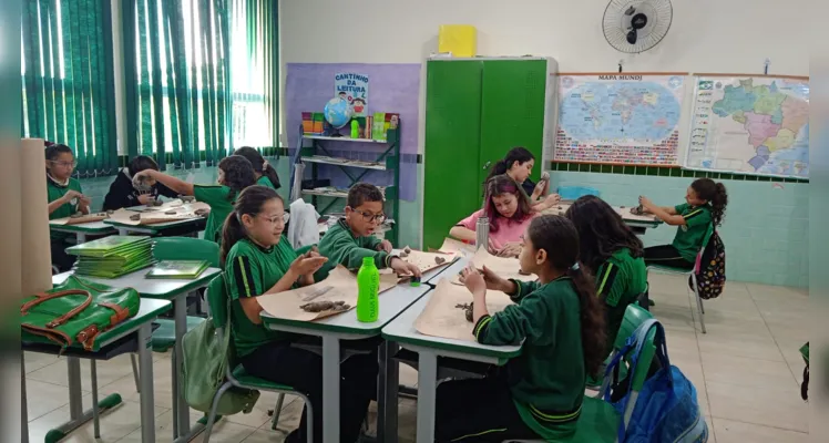 Registros mostram amplos trabalhos realizados pelos educandos em sala de aula