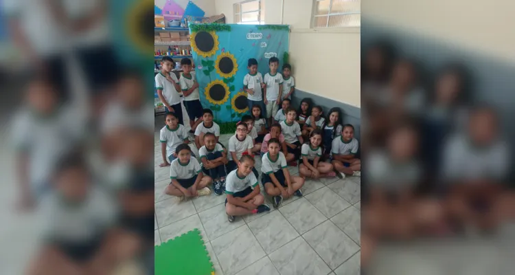 Educandos contribuíram para deixar instituição de ensino ainda mais bela