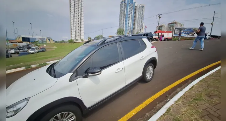 Carro que se envolveu no acidente.