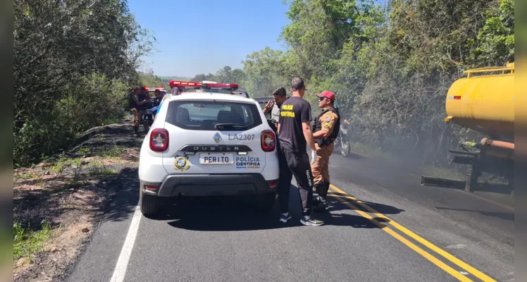 Homem é vítima de possível atropelamento entre PG e Palmeira
