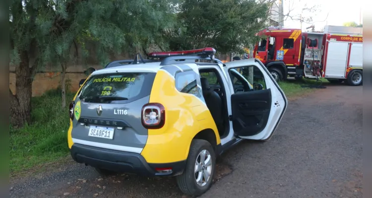 Bombeiros, PM e guarda municipal estiveram no local