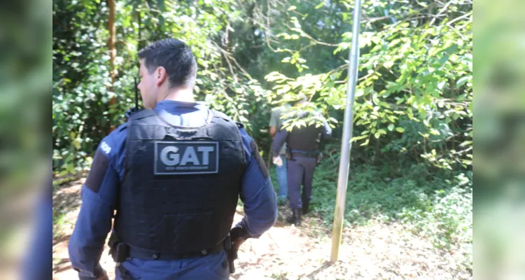 Equipe GAT foi acionada por um morador da região.