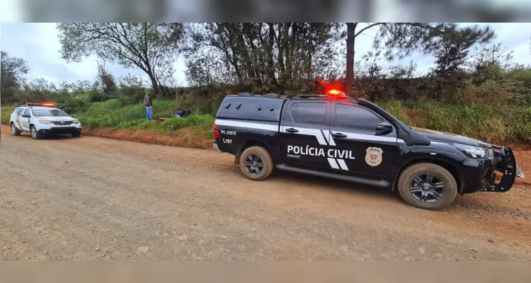 Equipes da Polícia Civil foram acionadas para a região da Estrada do Kalinoski.