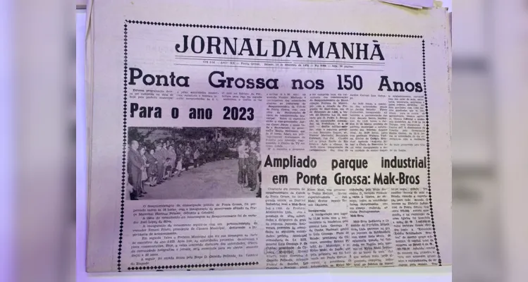 Capa da edição impressa do Jornal da Manhã de 15 de setembro de 1973.