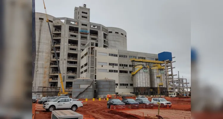 Obras da Maltaria Campos Gerais, em Ponta Grossa.