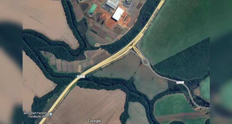 Foto de satélite do local onde será instalada a fábrica, nas proximidades da UBL da Frísia