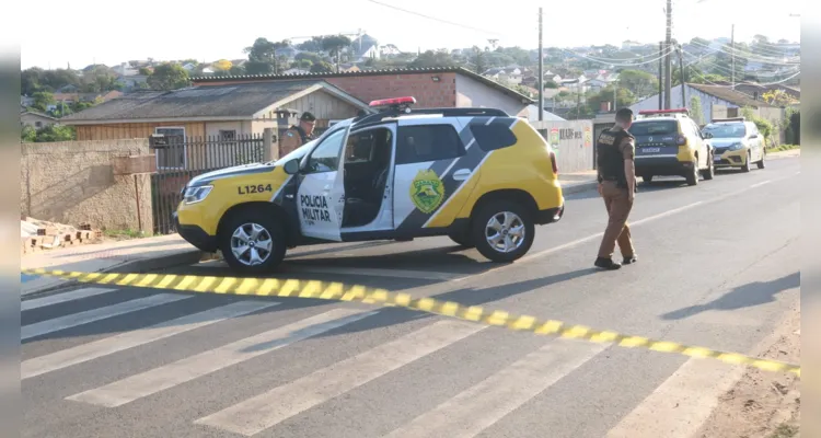 A Polícia Militar localizou o suspeito após investigações.