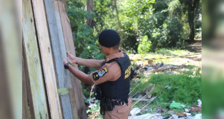 Moradores acionaram a Polícia Militar para atender a ocorrência