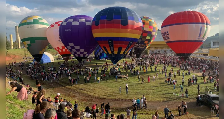 Campeões do Festival de Balonismo em PG serão conhecidos no domingo