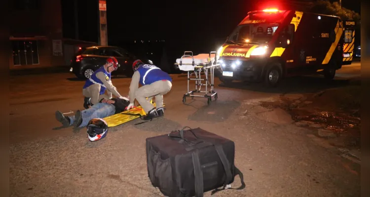 Equipes dos Bombeiros atenderam a ocorrência