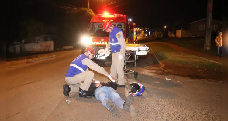 Equipes dos Bombeiros atenderam a ocorrência