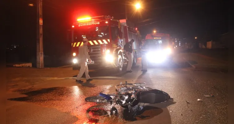 Equipes dos Bombeiros atenderam a ocorrência