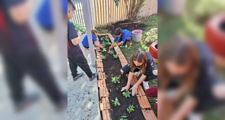 Iniciativa dos alunos foi desde a concepção de melhoria do espaço até colocar as 'mãos às obras'