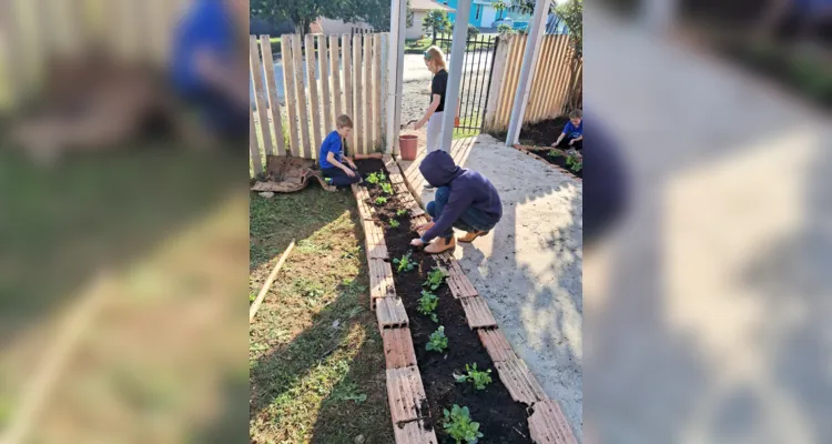 Iniciativa dos alunos foi desde a concepção de melhoria do espaço até colocar as 'mãos às obras'