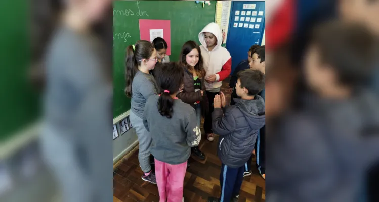 Trabalho em sala contou com vários momentos de aprendizado e diversão