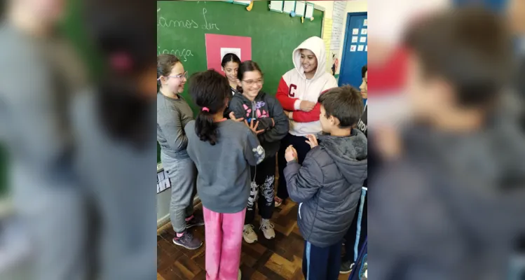 Trabalho em sala contou com vários momentos de aprendizado e diversão