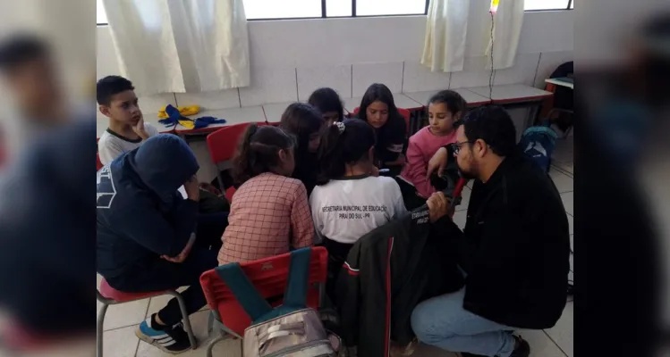 Trabalho teve momentos diversificados e adesão dos estudantes