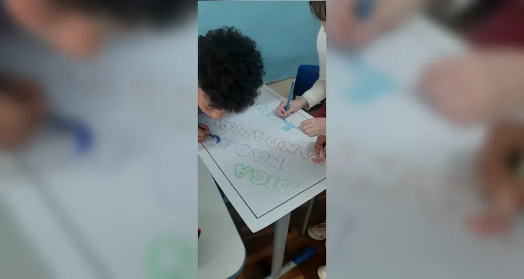 As ações realizadas pelos alunos tiveram o intuito conscientizar a comunidade 