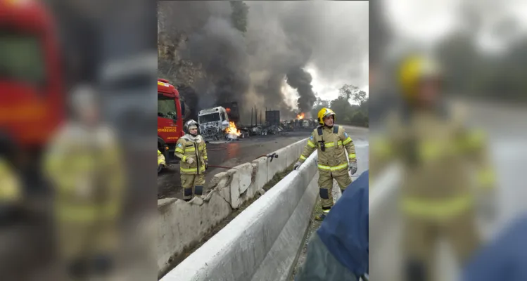 Acidente aconteceu no município de Tibagi, na região dos Campos Gerais, perto de meio-dia