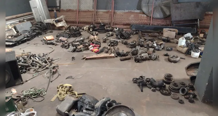 Peças foram encontradas em um barracão na Nova Rússia