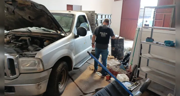 Peças foram encontradas em um barracão na Nova Rússia