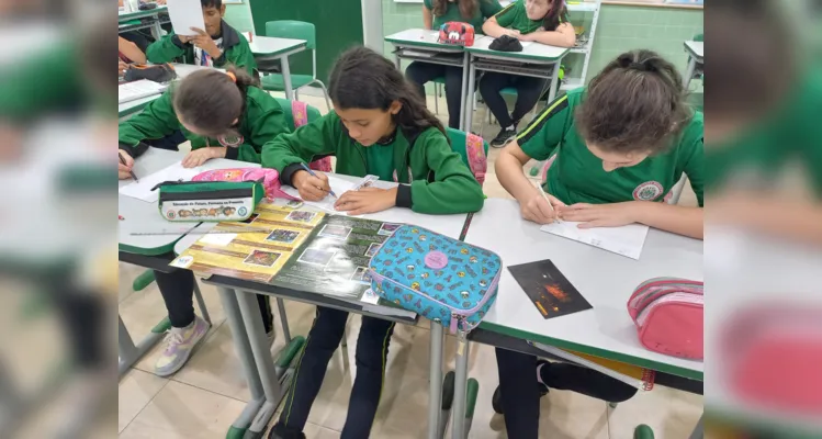 Trabalho teve momentos de muita criação artística em sala de aula