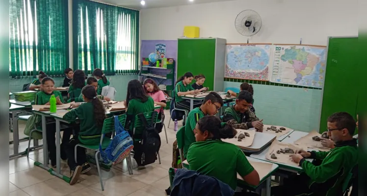 Registros mostram amplos trabalhos realizados pelos educandos em sala de aula