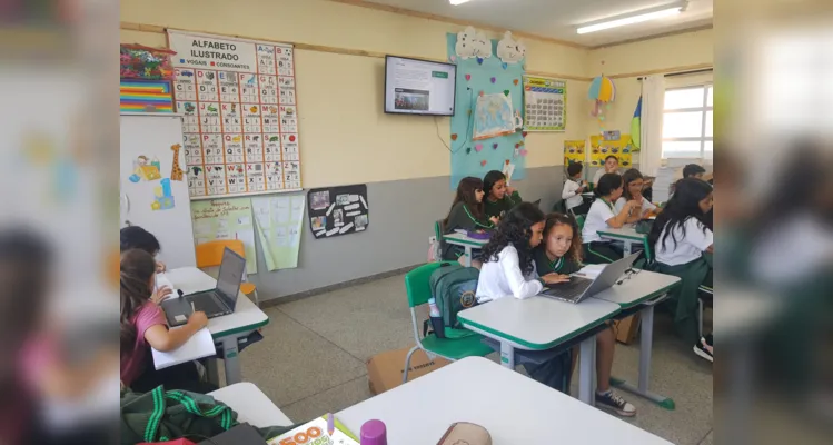 Classe participou e protagonizou momento de informativo e jornalístico