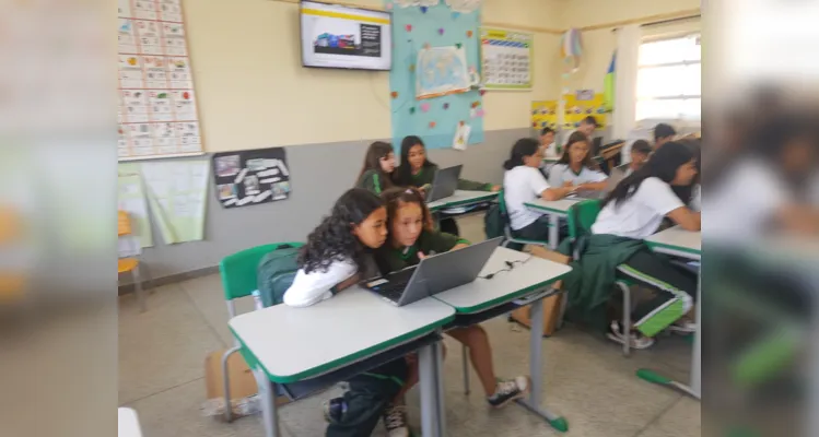 Classe participou e protagonizou momento de informativo e jornalístico