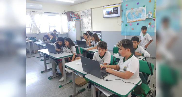 Classe participou e protagonizou momento de informativo e jornalístico