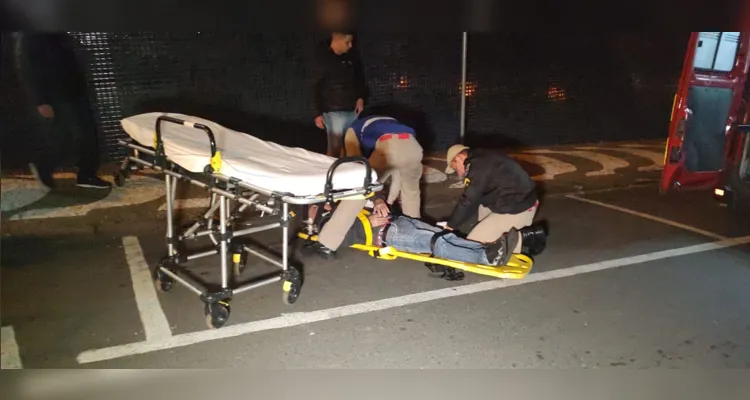 Vítima sofreu uma contusão nas costelas e foi levada até a UPA Santa Paula pelo Corpo de Bombeiros (Siate)