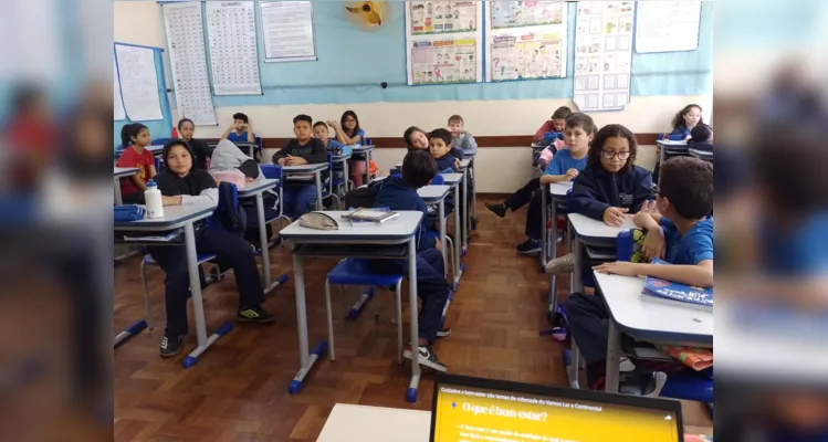 Os alunos assistiram a videoaula do Vamos Ler e realizaram uma série de atividades visando desenvolver melhoras em seu bem-estar