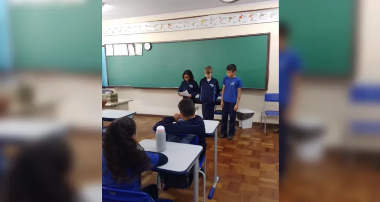 Os alunos assistiram a videoaula do Vamos Ler e realizaram uma série de atividades visando desenvolver melhoras em seu bem-estar