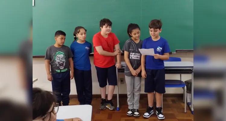 Os alunos assistiram a videoaula do Vamos Ler e realizaram uma série de atividades visando desenvolver melhoras em seu bem-estar