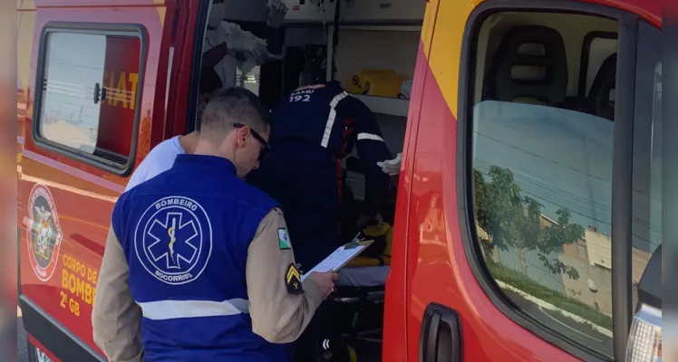 Equipe do Corpo de Bombeiros (Siate) prestou atendimento no local