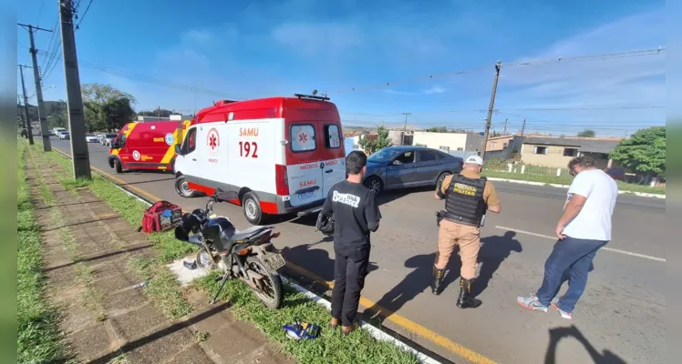 Equipe do Corpo de Bombeiros (Siate) prestou atendimento no local