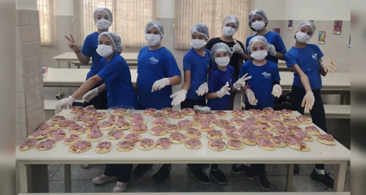 Os alunos realizaram pesquisas e desenvolveram suas próprias pizzas