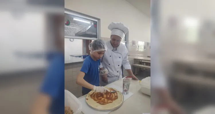 Os alunos realizaram pesquisas e desenvolveram suas próprias pizzas