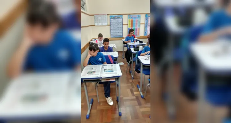 Através dos estudos com o Jornal da Manhã, os educandos escreveram suas próprias notícias