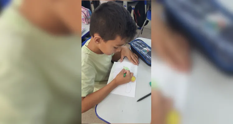 Aula do projeto e produções em sala foram os grandes destaques da temática