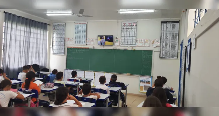 Aula do projeto e produções em sala foram os grandes destaques da temática