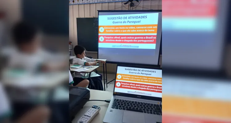 Aula do projeto ampliou conhecimentos e levou reflexão à turma reservense 