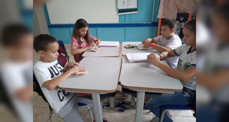 Trabalho contou com diversos pontos em sala de aula, ampliando ainda mais possibilidades dos educandos