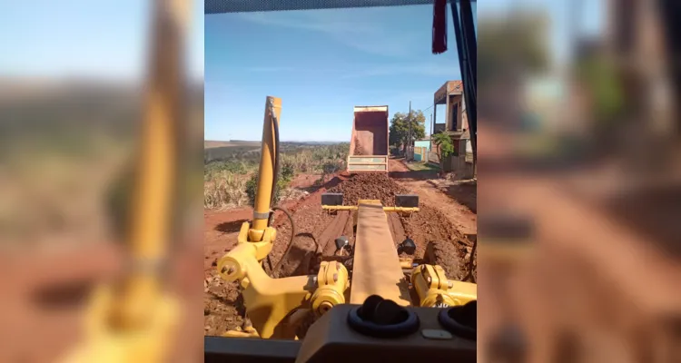 Curiúva inicia obras de pavimentação no Jardim Santo Antônio