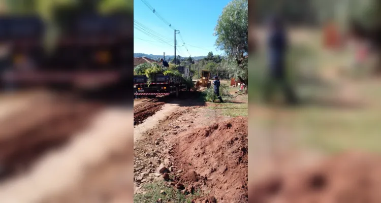 Curiúva inicia obras de pavimentação no Jardim Santo Antônio