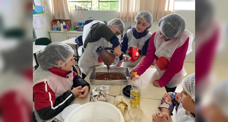 Educandos protagonizaram e puderam saborear um delicioso conteúdo em sala de aula