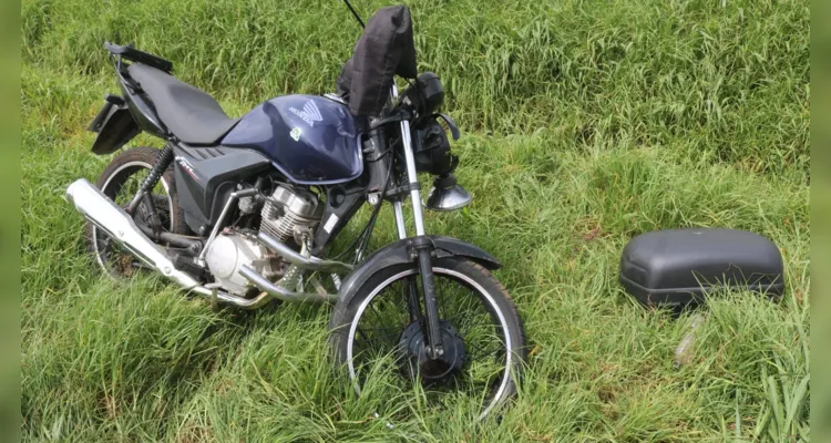 Moto era conduzida por um homem, de aproximadamente 54 anos.