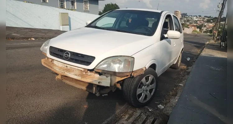 Veículo que se envolveu no acidente de trânsito.